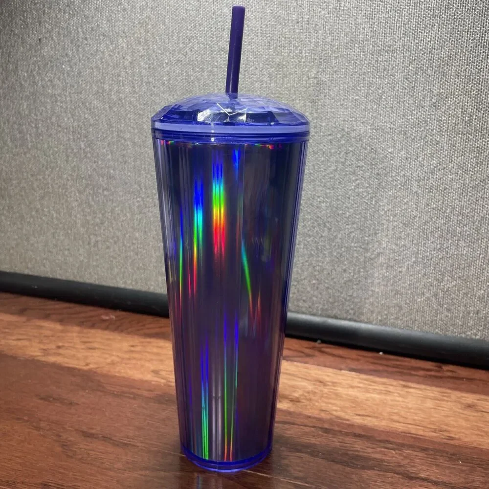 Starbucks Iridescent Kaleidoscope Dome Tumbler 24oz Purple
